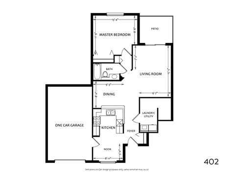 Chesapeake 1  Bed   1  Bath   861 Sq. Ft. at Mainstreet Village, Michigan